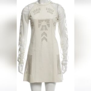 Alexander Wang leather perforated dress.